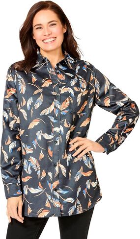 Woman Within Plus Size Soft Faux Suede Shirt in Saudi Arabia