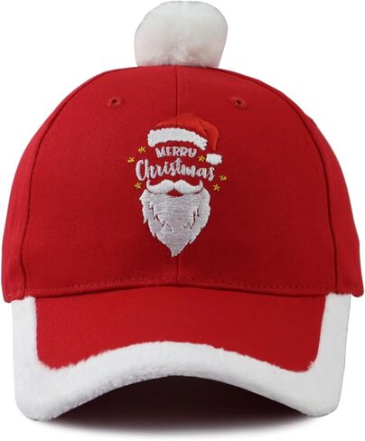 Merry Christmas Baseball Cap for Men Women, Adjustable Embroidered Cotton Santa Hat in Saudi Arabia