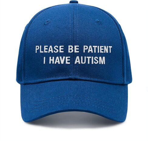 هدايا التقاعد للرجال يرجى التحلي بالصبر لدي التوحد قبعة التطريز قبعات سائقي الشاحنات قبعة بيسبول للرجال والنساء in Kuwait