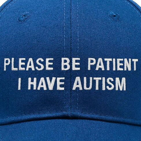 هدايا التقاعد للرجال يرجى التحلي بالصبر لدي التوحد قبعة التطريز قبعات سائقي الشاحنات قبعة بيسبول للرجال والنساء in Kuwait