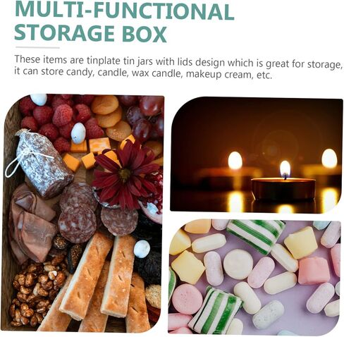 12Pcs Mini Iron Storage Box Portable Tinplate Containers for Makeup Pill Case and Sundries Macarons Series Mini Storage Boxes in Saudi Arabia