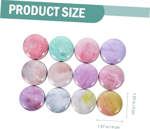12Pcs Mini Iron Storage Box Portable Tinplate Containers for Makeup Pill Case and Sundries Macarons Series Mini Storage Boxes in Saudi Arabia