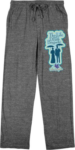 Bioworld Gilmore Girls The Life and Death Brigade Men's Heather Gray Sleep Pajama Pants in Saudi Arabia