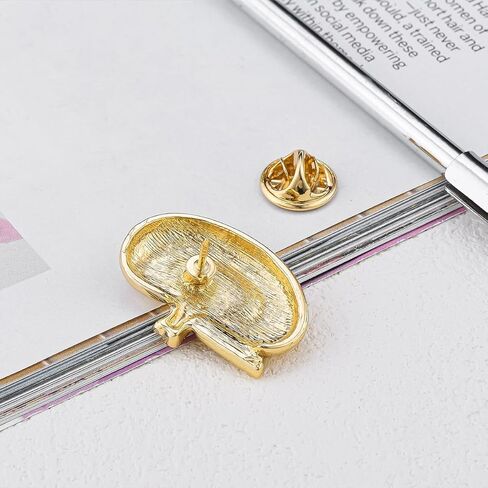 Dr's gift Kidney Anatomy Enamel Brooch Pin Gold Renal Lapel Badge Endocrinology Urology Jewelry for Doctors Nurses Medical Students in Saudi Arabia