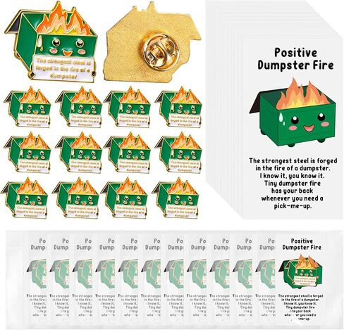 48 Sets Dumpster Pins, Office Valentines Day Gift, Positive Team Appreciation Gift for Employee Coworker Nurse Teacher (Multiple Colors) in Saudi Arabia