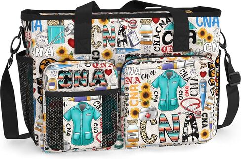 84hoods Large Nurse Work Bag. Waterproof Teacher Shoulder Bag for Work. Gift for CNA. in Kuwait