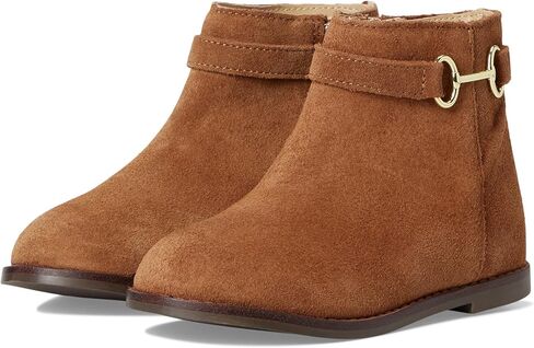 Janie and Jack Girl's Faux Suede Bootie (Toddler/Little Big Kid) Ballet Flat in Saudi Arabia