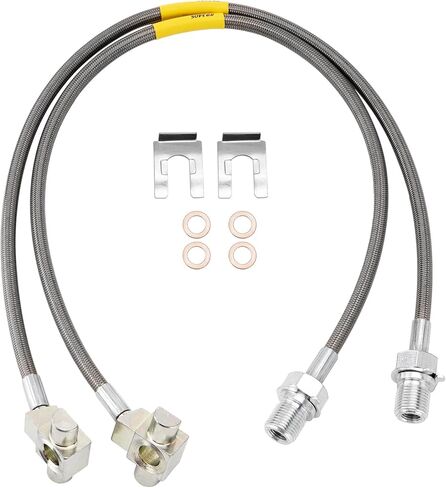 2PCS Front Stainless Steel Brake Lines 89360S Compatible with Chevy GMC Suburban Jimmy C10/K10 C15/K15 1987-1991 for 4"-6" Suspension Lift in Saudi Arabia