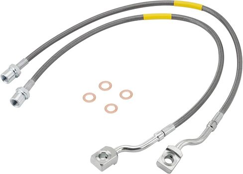 2PCS Front Stainless Steel Brake Lines 89360S Compatible with Chevy GMC Suburban Jimmy C10/K10 C15/K15 1987-1991 for 4"-6" Suspension Lift in Saudi Arabia