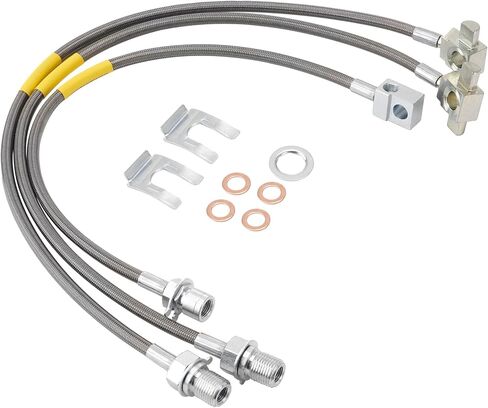 2PCS Front Stainless Steel Brake Lines 89360S Compatible with Chevy GMC Suburban Jimmy C10/K10 C15/K15 1987-1991 for 4"-6" Suspension Lift in Saudi Arabia