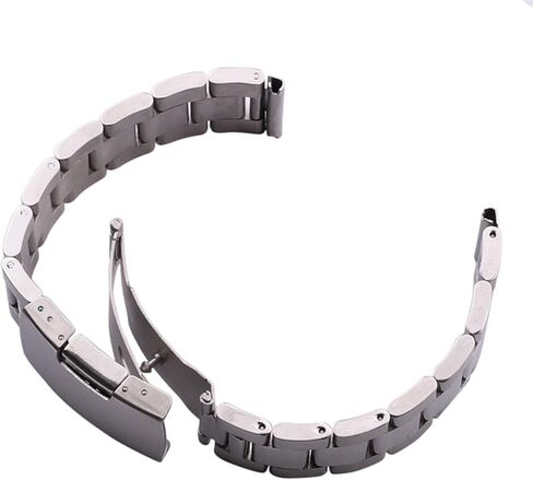 Stainless Steel Strap 18mm-30mm Folding Buckle Watch Band Unisex Compatible With Traditional Or Smart Watches in Saudi Arabia