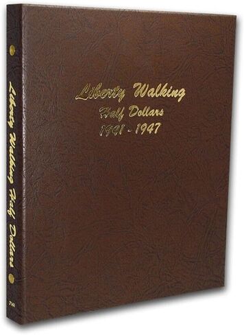 Dansco US Liberty Walking Half Dollar Coin Album 1916 - 1947 #7160 in Kuwait