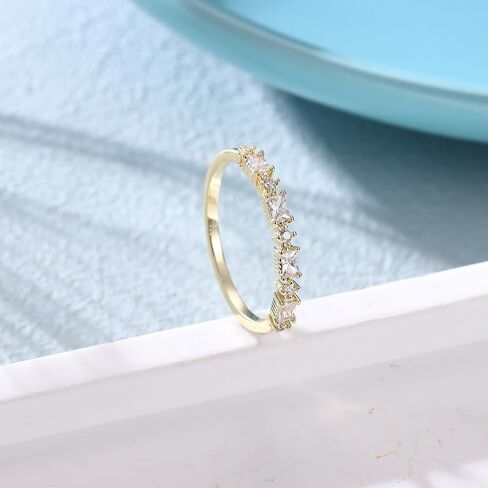 14K Gold Rings for Women Cluster Engagement Ring Womens Wedding Bands Stackable AAA+ Cubic Zirconia Comfort Fit in Saudi Arabia
