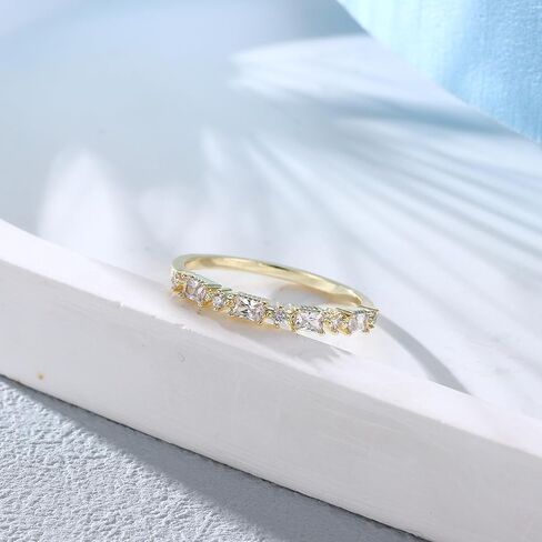 14K Gold Rings for Women Cluster Engagement Ring Womens Wedding Bands Stackable AAA+ Cubic Zirconia Comfort Fit in Saudi Arabia