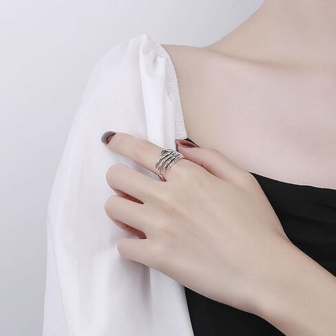 Skeleton Hand Ring - Gothic Minimalist Jewelry for Women & Men, Stackable Vintage Ring for Halloween in Saudi Arabia