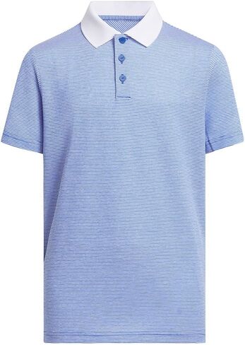 adidas Golf Youth Striped Polo Shirt, Team Royal Blue, Small in Saudi Arabia