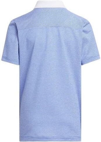 adidas Golf Youth Striped Polo Shirt, Team Royal Blue, Small in Saudi Arabia