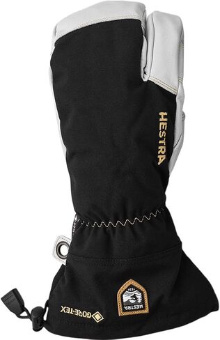 Army Leather GTX 3-Finger Mitten - Men's, Black/Natural Grey, 8 in Saudi Arabia