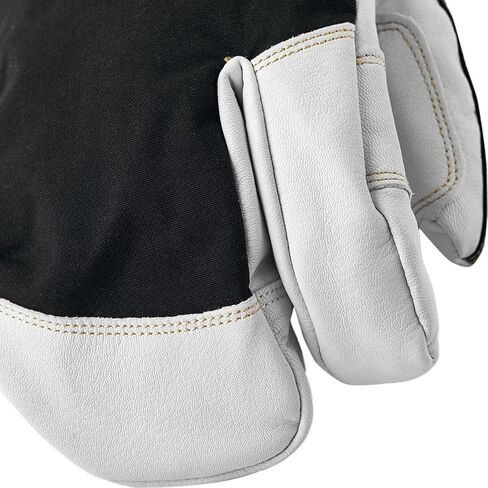 Army Leather GTX 3-Finger Mitten - Men's, Black/Natural Grey, 8 in Saudi Arabia
