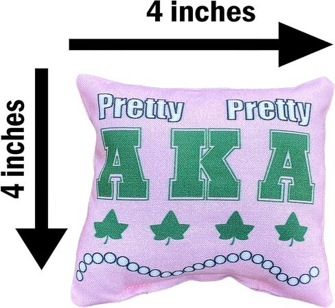 AKA Sorority Bracelets on Personalized 4in. sq Jewelry Pillow (Rhinestone w/Personalization) in Saudi Arabia