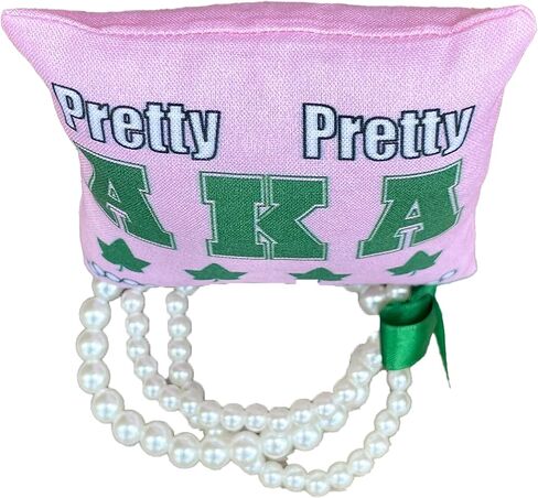 AKA Sorority Bracelets on Personalized 4in. sq Jewelry Pillow (Rhinestone w/Personalization) in Saudi Arabia