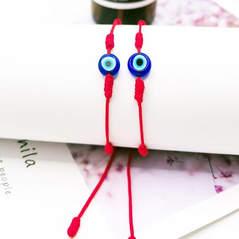 7 Knot Evil Eye Bracelets for Women, Adjustable Lucky Red String Protection Gifts Bracelet Set for Women Men in Saudi Arabia