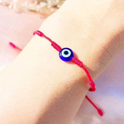 7 Knot Evil Eye Bracelets for Women, Adjustable Lucky Red String Protection Gifts Bracelet Set for Women Men in Saudi Arabia