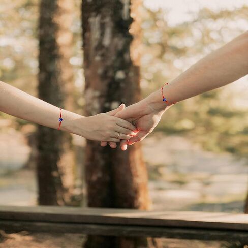 7 Knot Evil Eye Bracelets for Women, Adjustable Lucky Red String Protection Gifts Bracelet Set for Women Men in Saudi Arabia