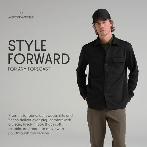 Unisex Double-Knit Snap Front Jacket | Button Up Shacket for Men & Women, Collared Overshirt for Casual Wear in Saudi Arabia