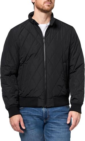 DOCKERS mens Diamond Quilted Stand Collar Bomber in Saudi Arabia