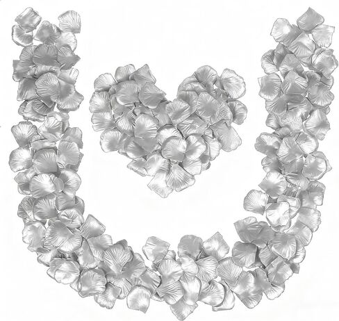 Grever 1000 Pieces Artificial Gold Silk Rose Petals Faux Flowers for Wedding Valentines Proposal Anniversary New Year and Romantic Party Decoration (Gold) in Saudi Arabia