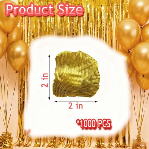 Grever 1000 Pieces Artificial Gold Silk Rose Petals Faux Flowers for Wedding Valentines Proposal Anniversary New Year and Romantic Party Decoration (Gold) in Saudi Arabia