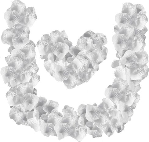 Grever 1000 Pieces Artificial Gold Silk Rose Petals Faux Flowers for Wedding Valentines Proposal Anniversary New Year and Romantic Party Decoration (Gold) in Saudi Arabia