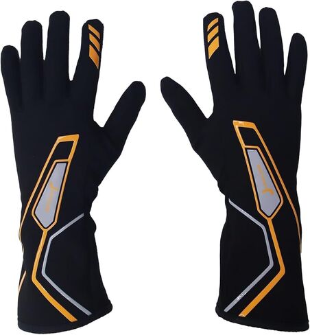 Racing Gloves SFI 3.3/5 Certified Flame Retardant, Aramid Knit, Anti-Slip Grip, Breathable, Secure Fit for Professional Drivers in Kuwait