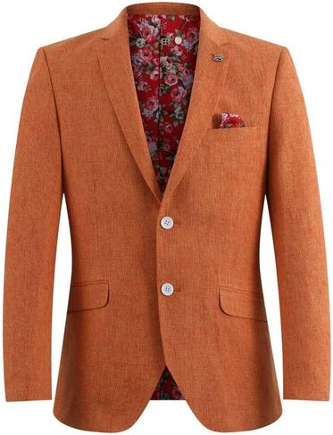 Elie Balleh Men's Solid Blazer and Sports Coat, Premium Stylish & Comfortable with Natural Stretch, Baby Blue X-Large in Saudi Arabia