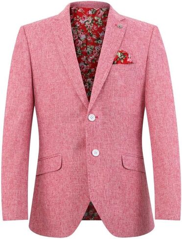 Elie Balleh Men's Solid Blazer and Sports Coat, Premium Stylish & Comfortable with Natural Stretch, Baby Blue X-Large in Saudi Arabia