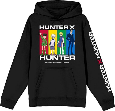 سويت شيرت بغطاء للرأس بأكمام طويلة باللون الأسود للكبار من Bioworld Hunter X Hunter in Saudi Arabia