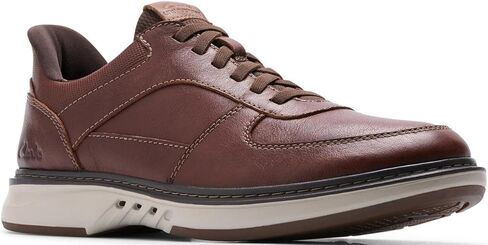 حذاء رياضي رجالي كاجوال من Clarks Un Briley Tie Smart، لون أسمر غامق، مقاس 13 عرض in Saudi Arabia