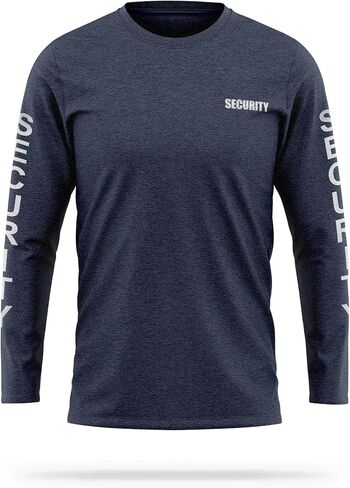 Security Cotton Blend Reflective Long Sleeve - USA Patriotic Durable Shirt - Ultra Soft Comfort. in Saudi Arabia