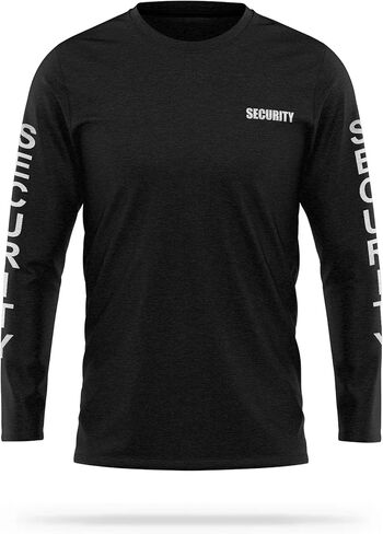 Security Cotton Blend Reflective Long Sleeve - USA Patriotic Durable Shirt - Ultra Soft Comfort. in Saudi Arabia