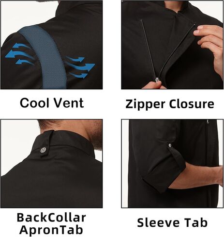 Men's Chef Coat Professional Chef Jackets 2947M in Saudi Arabia