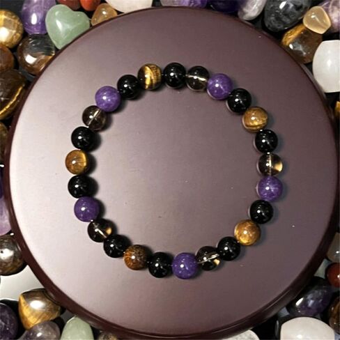 Healing Bracelet for Women Men 8 mm Stretch Stone Beaded Bracelets for Yoga Energy Balancing Meditation in Saudi Arabia