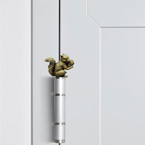 3PCS Small Squirrel Hinge Heads Decorative Topper Brass Sparrows Animal Magnetic Door Hinge Head Home Decoration in Saudi Arabia