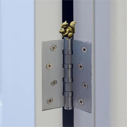 3PCS Small Squirrel Hinge Heads Decorative Topper Brass Sparrows Animal Magnetic Door Hinge Head Home Decoration in Saudi Arabia