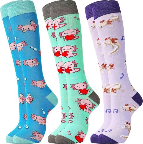 Belloxis Horse Riding Socks Horse Gifts for Girls Equestrian Gifts 3 Pairs Knee High Socks for Women Long Equestrian Socks in Saudi Arabia
