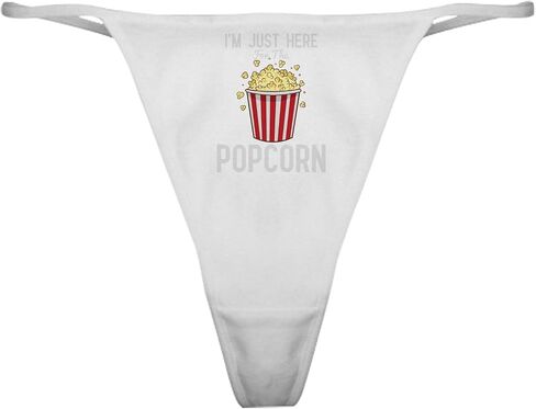 cafepress أنا هنا فقط من أجل ملابس ثونغ كلاسيكية الفشار SN الكلاسيكية ، سراويل داخلية للسيدات in Saudi Arabia