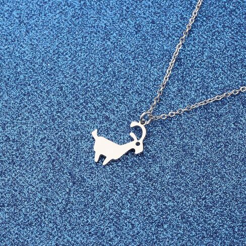 WUSUANED Funny Goat Necklace Animal Jewelry Goat Lover Gift Wildlife Fan Gift in Saudi Arabia