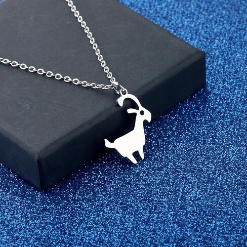 WUSUANED Funny Goat Necklace Animal Jewelry Goat Lover Gift Wildlife Fan Gift in Saudi Arabia