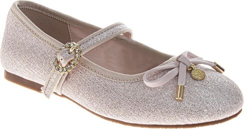 Josmo Girls Sparkly Mary Jane Flats Glitter Dress Sandals with Adjustable Buckle for Little Kid to Big Kid in Saudi Arabia