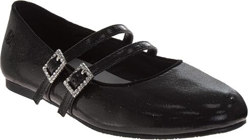 Josmo Girls Sparkly Mary Jane Flats Glitter Dress Sandals with Adjustable Buckle for Little Kid to Big Kid in Saudi Arabia
